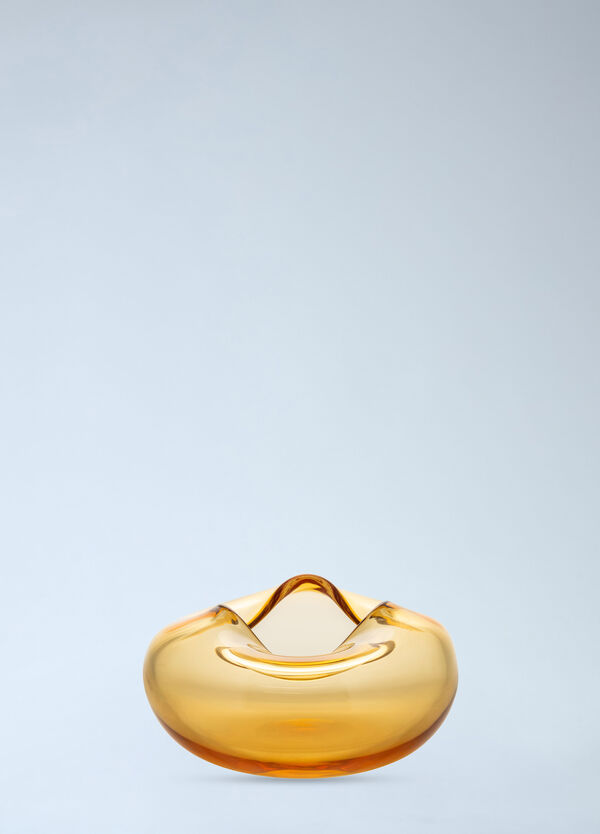 Gardeco Small Ocean Vidrio Vase Yellow wps0692051